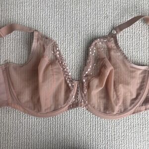 Elomi Matilda Underwire Plunge Bra EL8900 Cafe Au Lait Size UK 32H US 32K